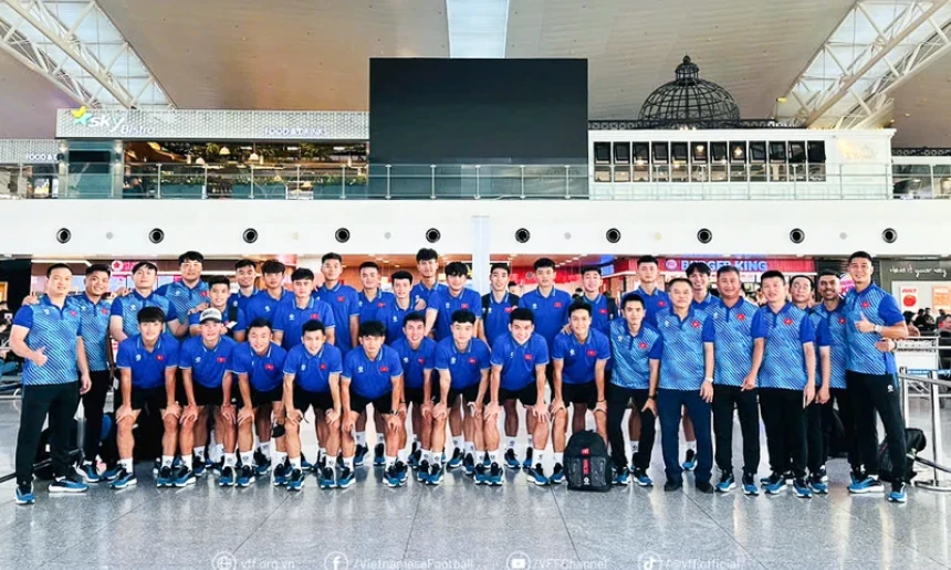 U22 Việt Nam lên đường tham dự giải giao hữu quốc tế CFA Team China 2024