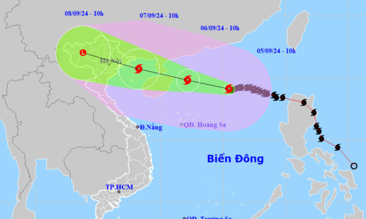 Yagi mạnh lên thành siêu bão