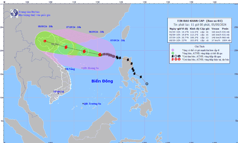Thủ tướng Chính phủ yêu cầu tập trung ứng phó khẩn cấp bão số 3 năm 2024