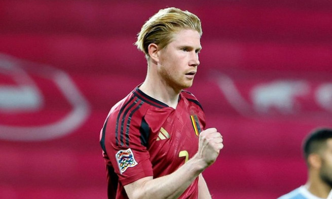 De Bruyne tỏa sáng với cú đúp, Bỉ thắng trận mở màn Nations League