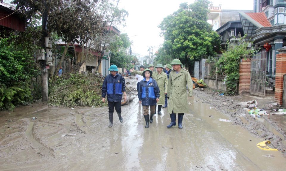 Standing Deputy Secretary of the Provincial Party Committee inspected the recovery work after typhoon Yagi 