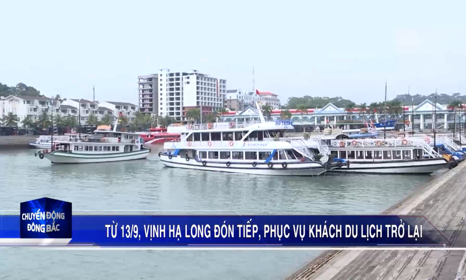 Từ 13/9, Vịnh Hạ Long đón tiếp, phục vụ khách du lịch trở lại