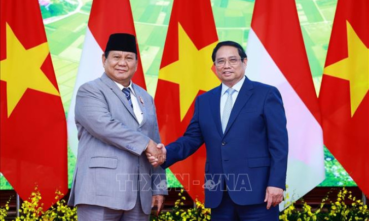 Thủ tướng tiếp Tổng thống đắc cử Indonesia Prabowo Subianto