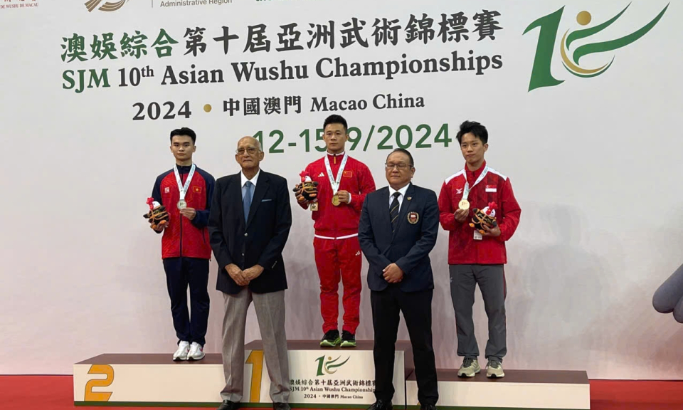 VĐV Quảng Ninh giành HCB Giải vô địch Wushu châu Á 2024