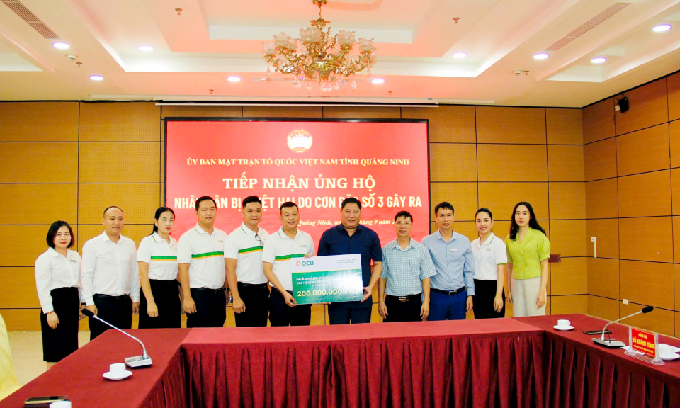 Trên 2.200 tập thể, cá nhân đăng ký, ủng hộ nhân dân Quảng Ninh khắc phục thiệt hại sau bão