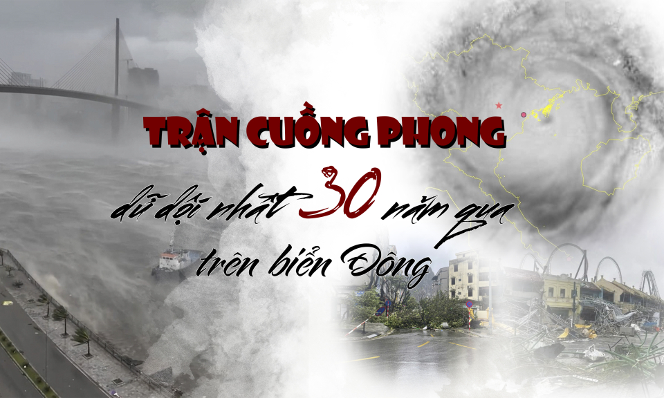 Trận cuồng phong dữ dội nhất 30 năm qua trên biển Đông