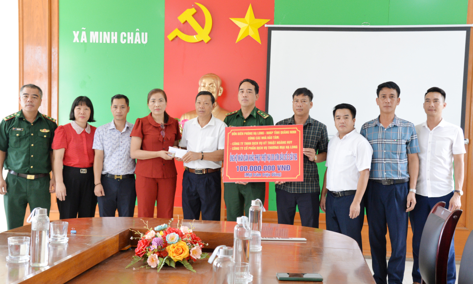 Đồn Biên phòng Hạ Long: Kêu gọi 1 tỷ đồng kinh phí hỗ trợ huyện Vân Đồn khắc phục hậu quả bão số 3