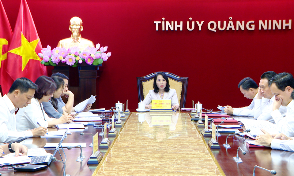 Giao ban Thường trực Tỉnh ủy