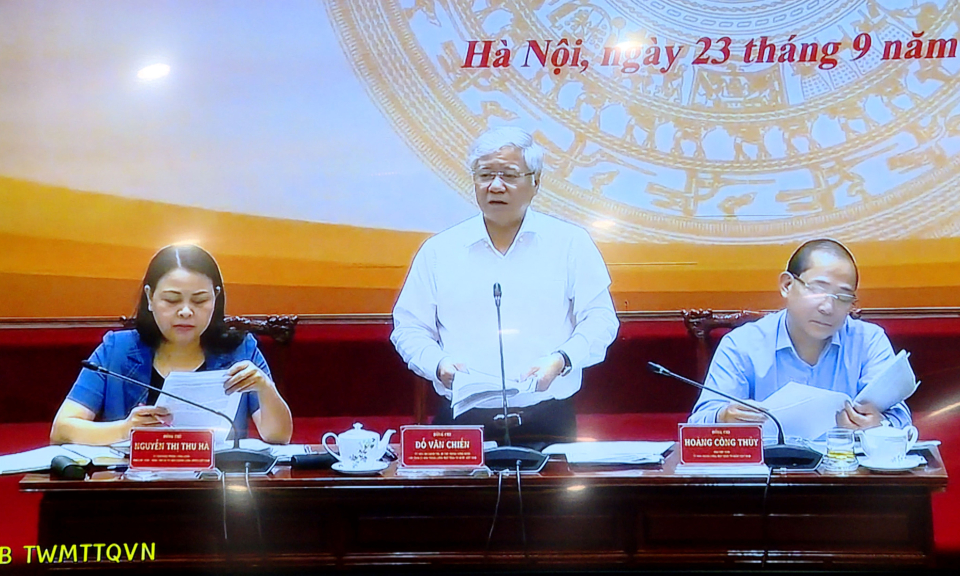 Họp trực tuyến về công tác hỗ trợ đồng bào bị thiệt hại do cơn bão số 3 