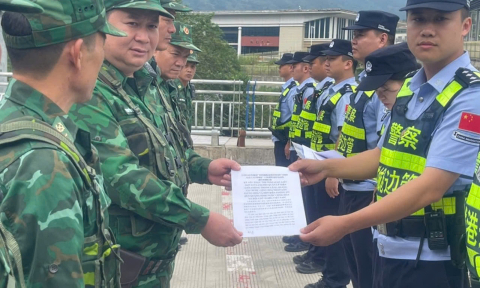 Đồn Biên phòng Pò Hèn - Chi đội Quản lý biên giới Phòng Thành Cảng: Phối hợp tuần tra song phương