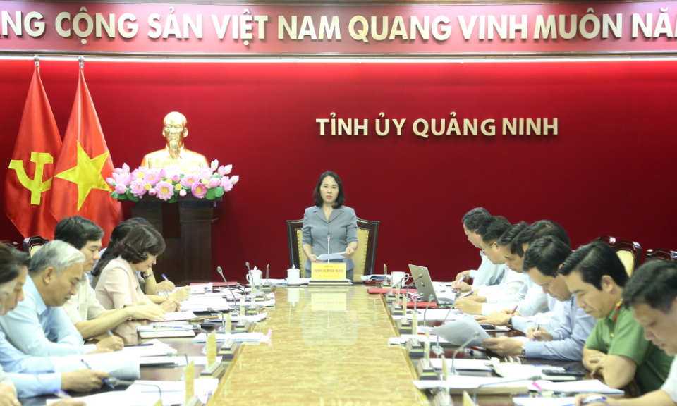 BTV Tỉnh ủy cho ý kiến về Đề cương sơ bộ Báo cáo chính trị Đại hội Đảng bộ tỉnh lần thứ XVI