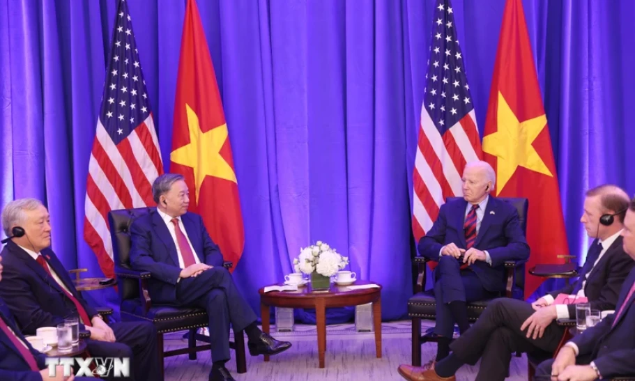 Tổng Bí thư, Chủ tịch nước Tô Lâm gặp Tổng thống Hoa Kỳ Joe Biden