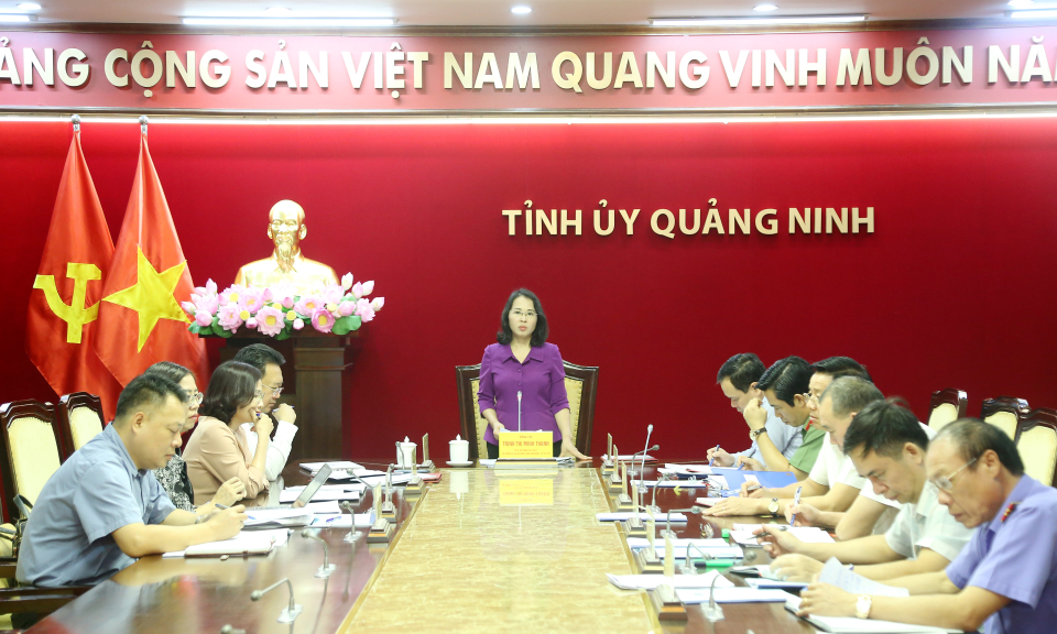 Ban Chỉ đạo phòng, chống tham nhũng, tiêu cực tỉnh họp phiên thứ 10