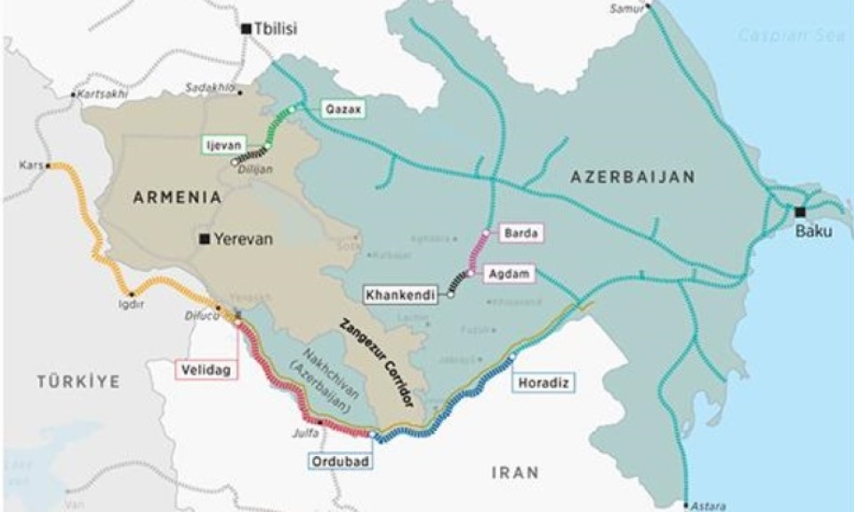 Iran và Nga bất đồng về Hành lang chiến lược Zangezur