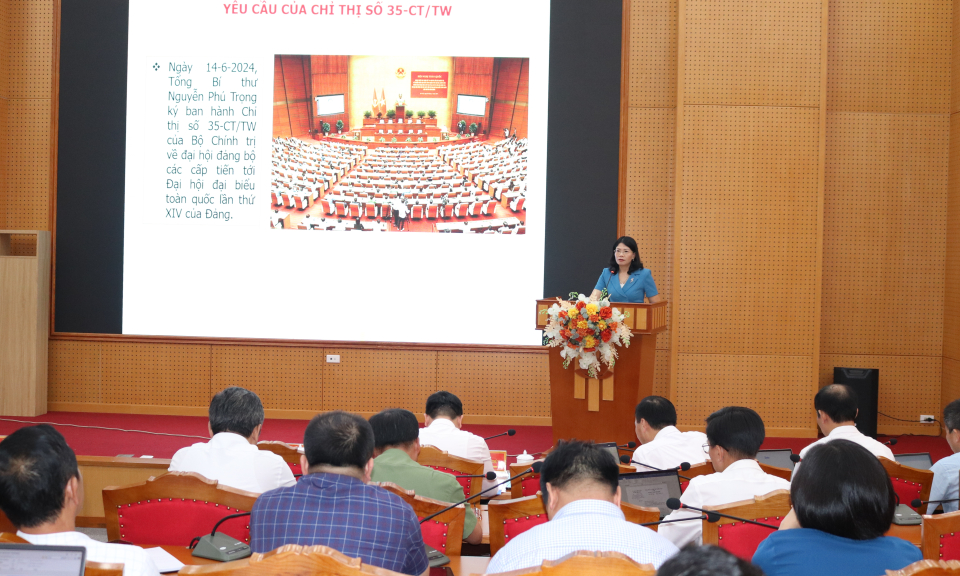 Huyện ủy Đầm Hà quán triệt, triển khai kế hoạch đại hội Đảng các cấp, nhiệm kỳ 2025-2030