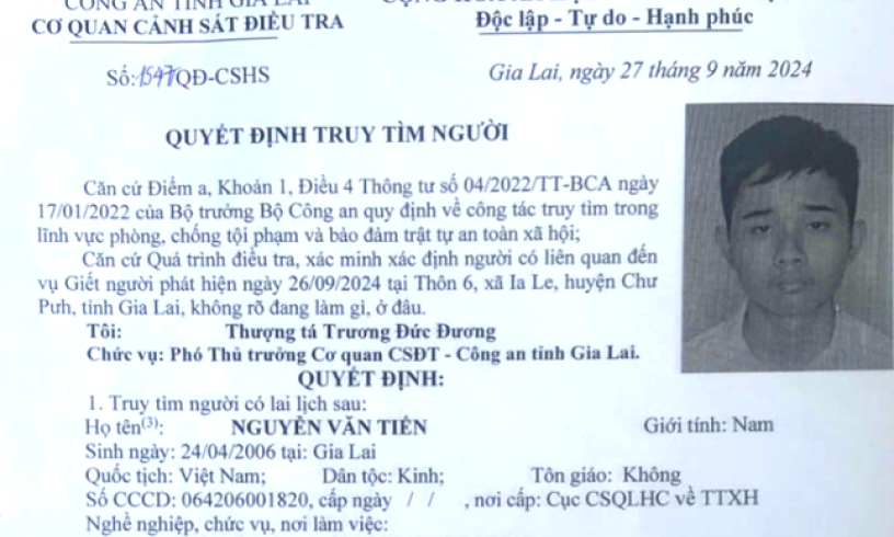 Vụ phát hiện thi thể phụ nữ bị giấu trong vườn điều: Truy tìm người con trai