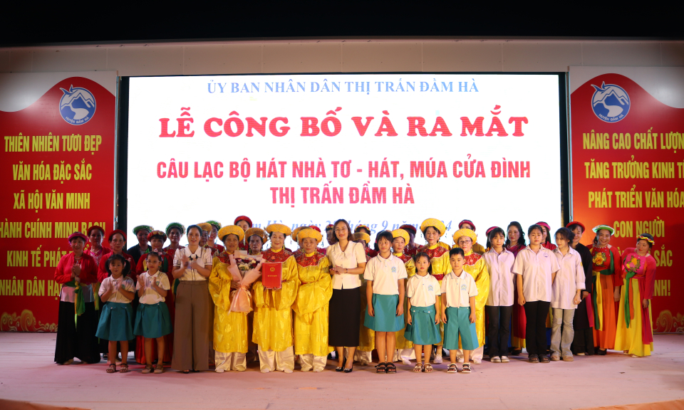Đầm Hà ra mắt CLB hát nhà tơ, hát-múa cửa đình