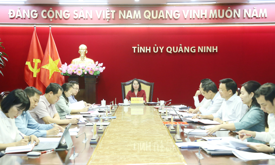 Giao ban Thường trực Tỉnh ủy