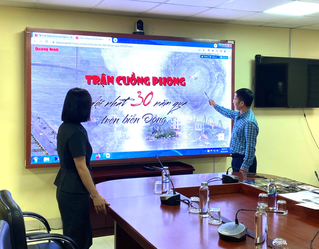 Các tác phẩm đa phương tiện phản ánh toàn cảnh cơn bão số 3.