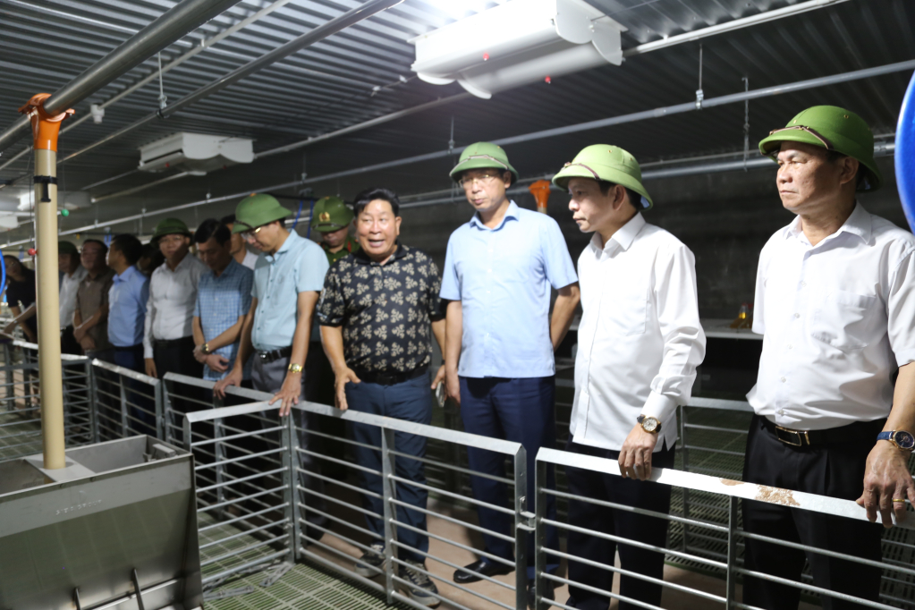 Đoàn công tác của huyện Hải Hà kiểm tra tiến độ thực hiện dự án