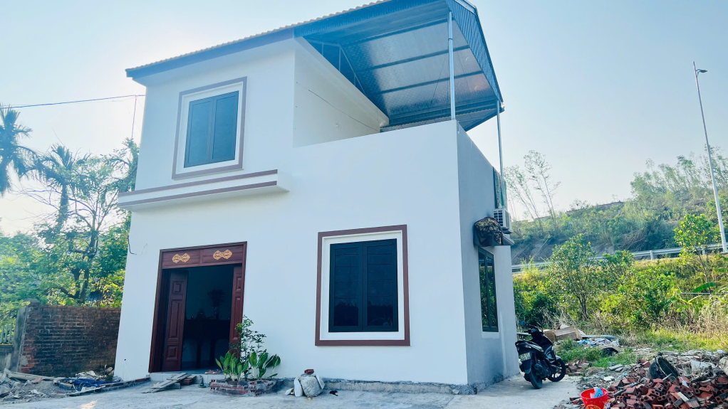 Căn nhà mới của chị Đỗ Thị Hằng, Bệnh viện Đa khoa Hạ Long vừa được hoàn thiện.