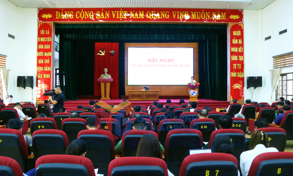Phó trưởng Đoàn ĐBQH tỉnh Nguyễn Thị Thu Hà tiếp xúc cử tri huyện Đầm Hà, Ba Chẽ, tháng 10-2024