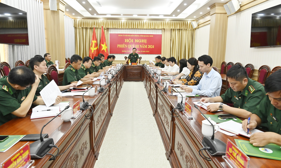 Đảng ủy BĐBP tỉnh triển khai công tác 3 tháng cuối năm 2024