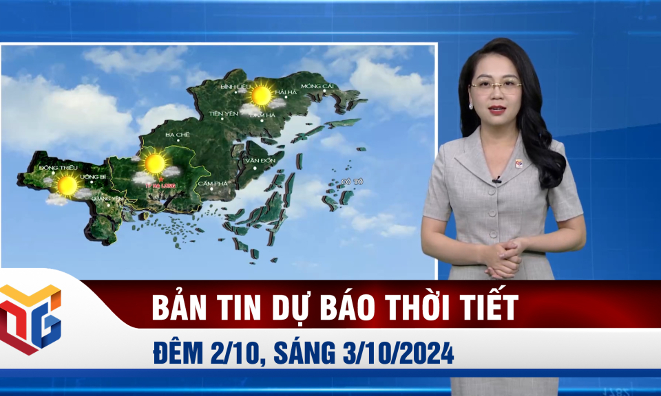 Bản tin dự báo thời tiết đêm 2/10, ngày 3/10/2024