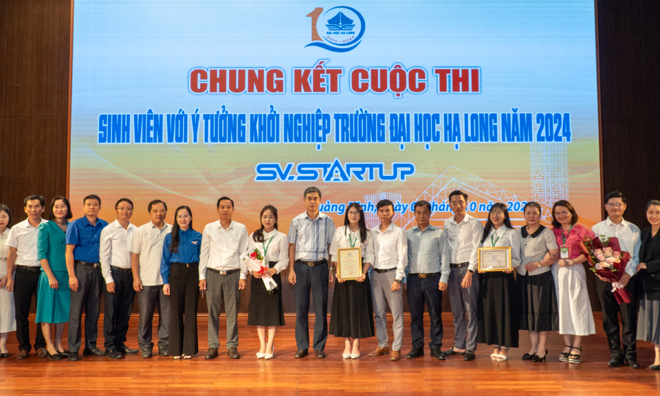 Chung kết Cuộc thi “Sinh viên với ý tưởng khởi nghiệp Trường Đại học Hạ Long” năm 2024