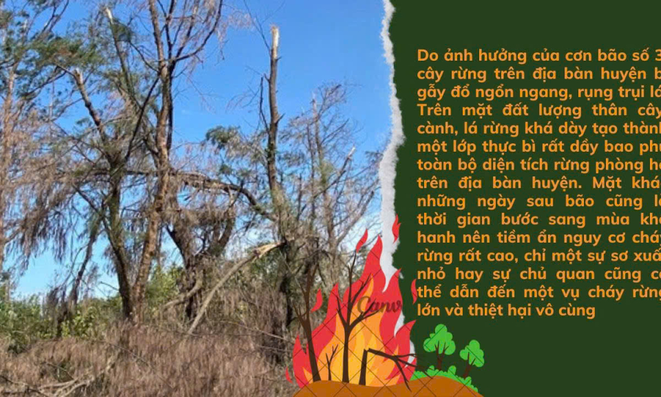 Cô Tô: Phòng, chống cháy nổ sau bão