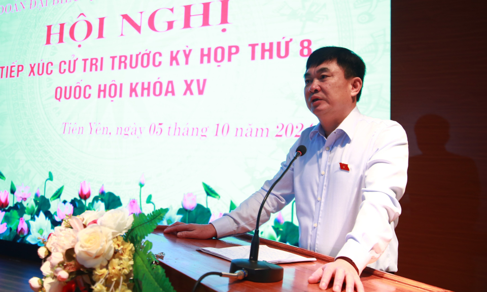 Đoàn Đại biểu Quốc hội tỉnh tiếp xúc cử tri huyện Tiên Yên trước Kỳ họp thứ 8, Quốc hội khóa XV