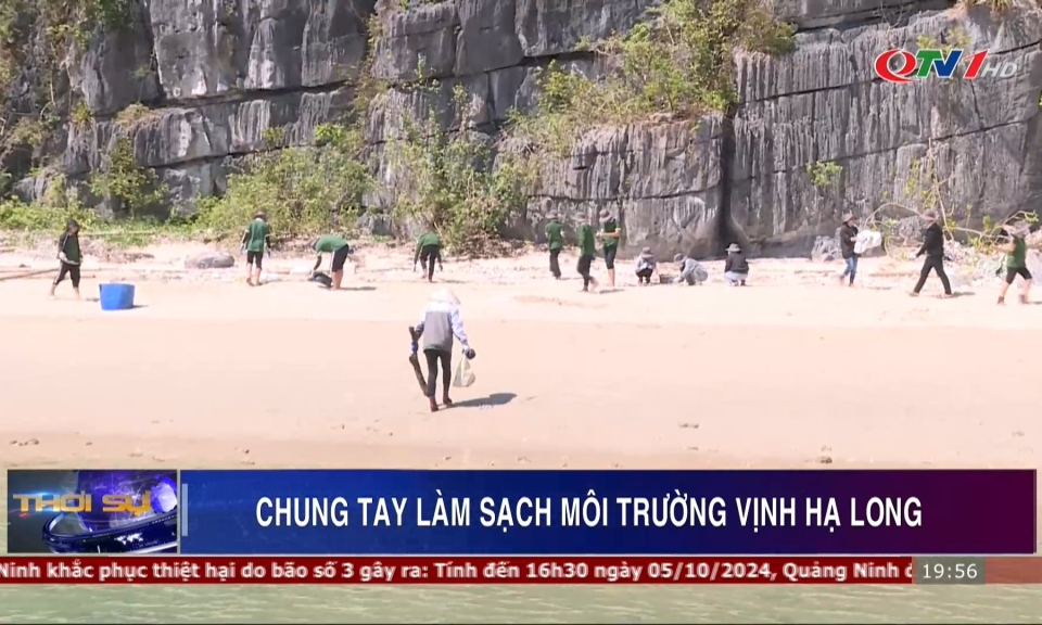 Chung tay làm sạch môi trường vịnh Hạ Long