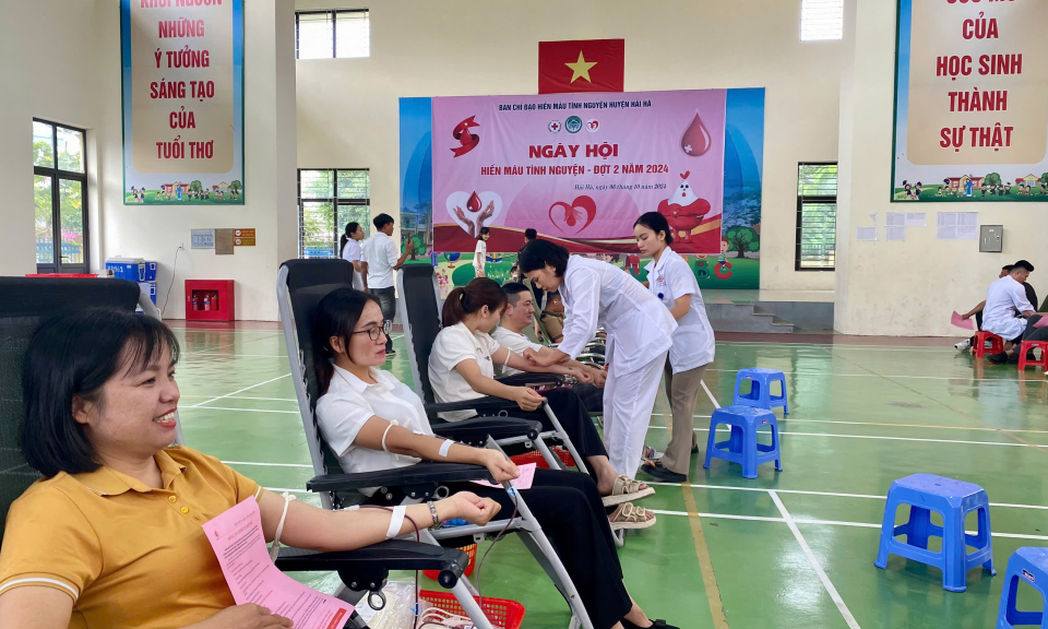Hải Hà tổ chức hiến máu tình nguyện đợt II năm 2024