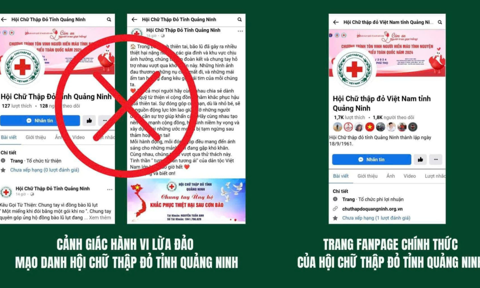 Cảnh báo thủ đoạn lợi dụng từ thiện sau bão số 3 để lừa đảo trên không gian mạng