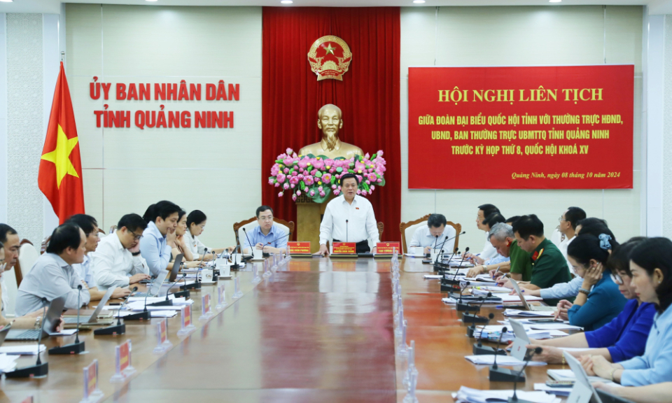 Hội nghị liên tịch giữa Đoàn ĐBQH tỉnh với Thường trực HĐND, UBND tỉnh, Ban Thường trực MTTQ tỉnh