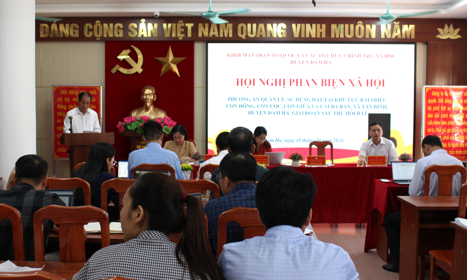 Đầm Hà: Phản biện xã hội đối với dự thảo Phương án quản lý, sử dụng đất khu vực bãi triều