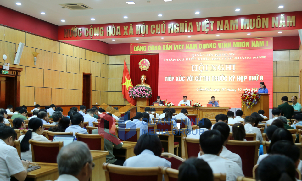 Đại biểu Quốc hội Nguyễn Xuân Thắng cùng các ĐBQH tỉnh tiếp xúc cử tri TP Cẩm Phả, tháng 10-2024
