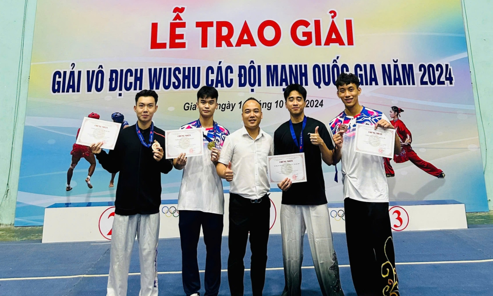 Quảng Ninh giành 2 HCV giải vô địch Wushu các đội mạnh quốc gia 2024