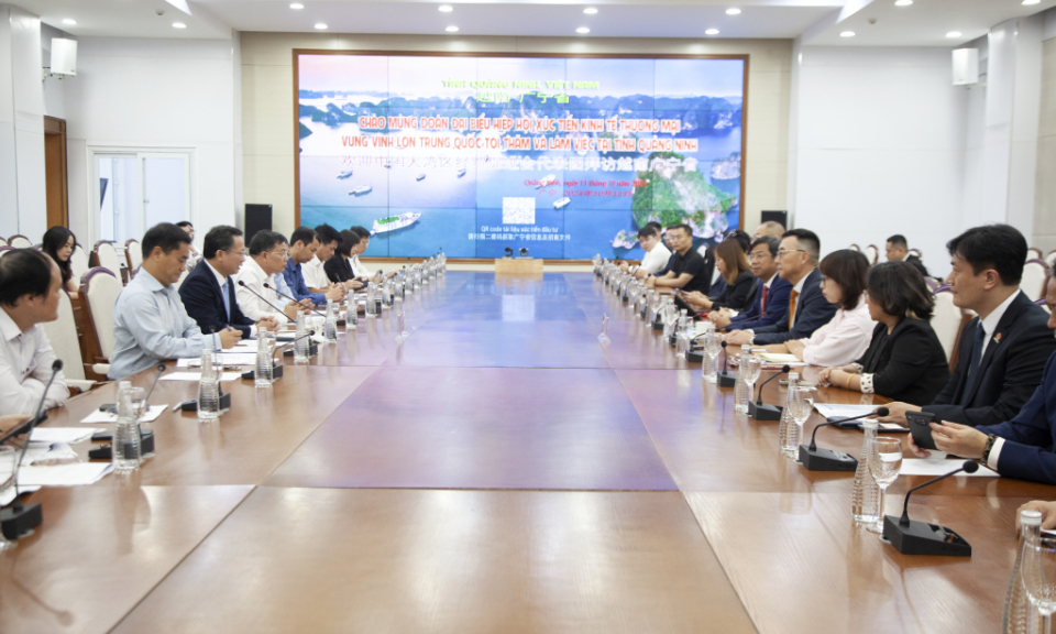 广宁省人民委员会会见中国大湾区经贸促进会代表团