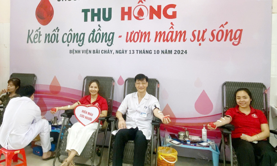  TP Hạ Long: Tiếp nhận 204 đơn vị máu tại các chương trình hiến máu tình nguyện