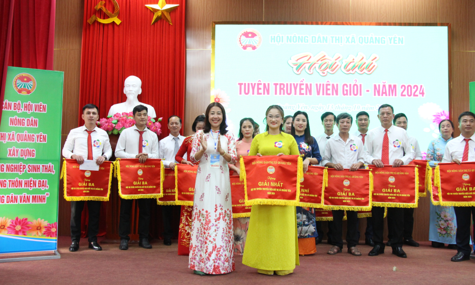 Hội Nông dân TX Quảng Yên: Thi tuyên truyền viên giỏi cấp thị xã năm 2024