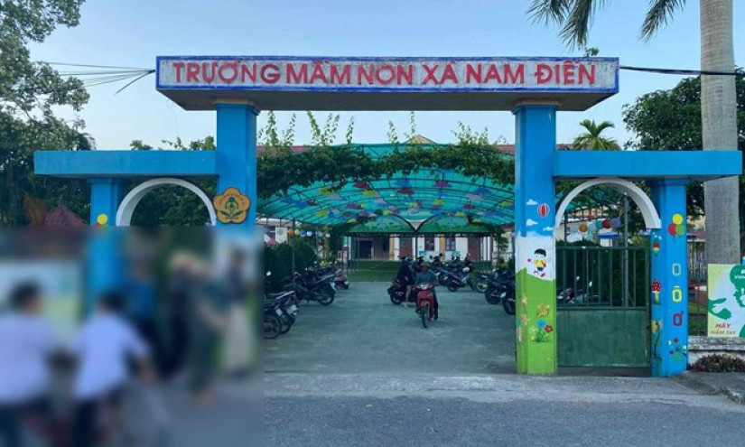 Trẻ mầm non tử vong bất thường tại trường ở Nam Định