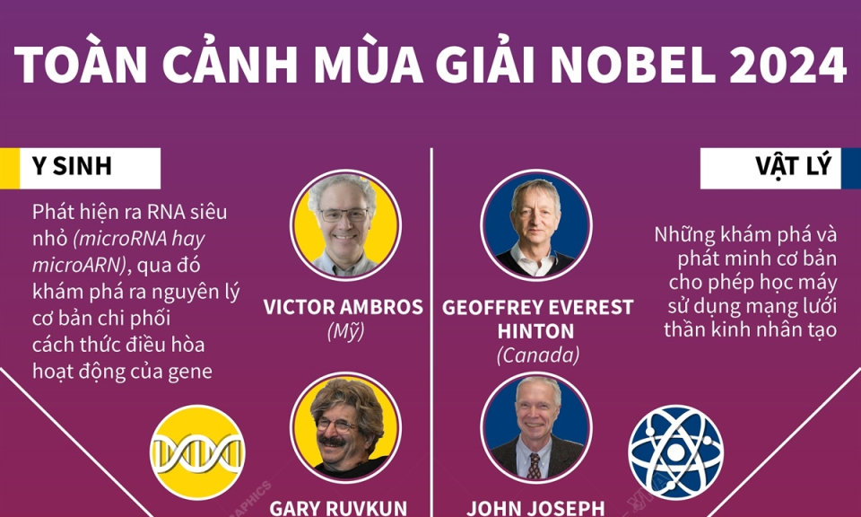 Toàn cảnh mùa giải Nobel năm 2024