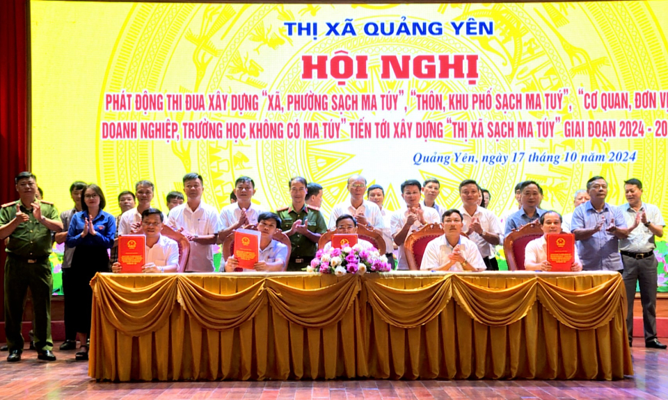 Quảng Yên phát động thi đua xây dựng thị xã sạch ma túy giai đoạn 2024-2025
