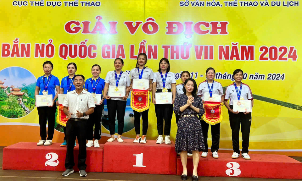 Đoàn Quảng Ninh giành HCV đầu tiên tại Giải Vô địch Bắn nỏ quốc gia 2024