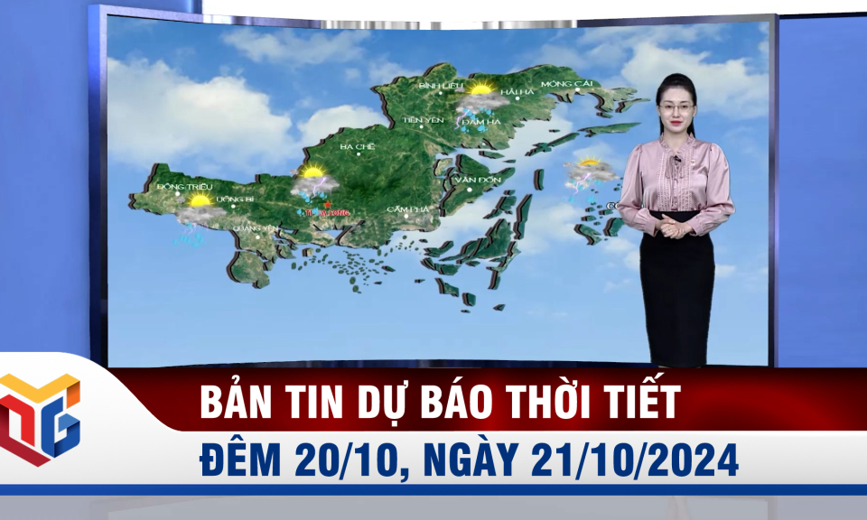 Dự báo thời tiết đêm 20/10, ngày 21/10/2024