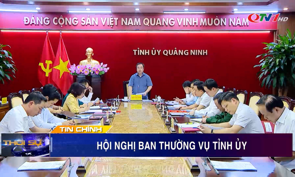 Ban Thường vụ Tỉnh ủy cho ý kiến các nội dung trình kỳ họp thứ 22 của HĐND tỉnh