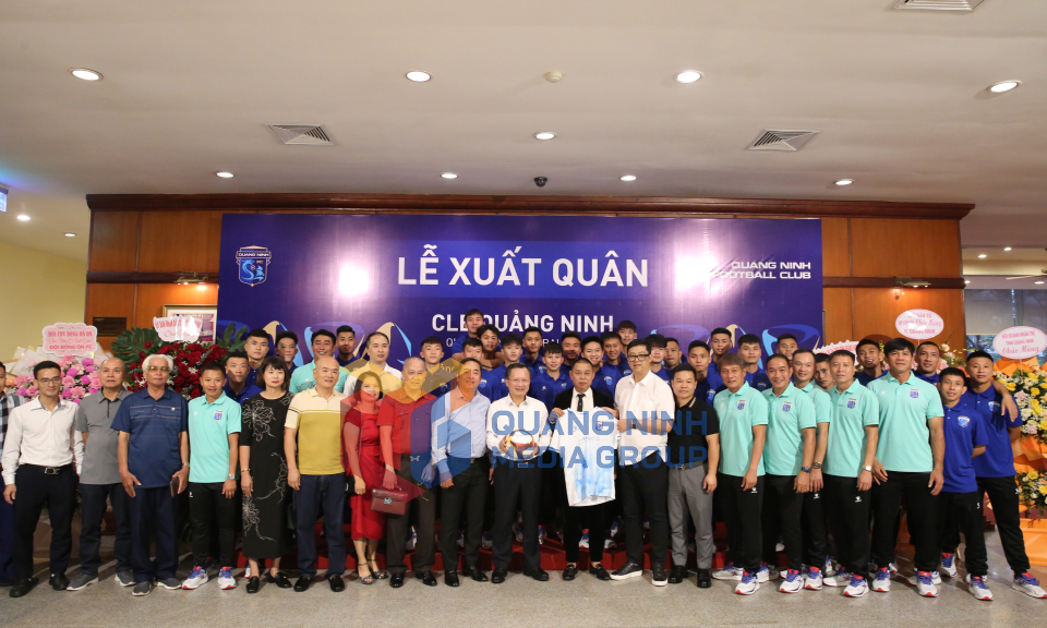 Lễ xuất quân đội bóng đá Quảng Ninh FC tham gia giải hạng Ba quốc gia, tháng 10-2024