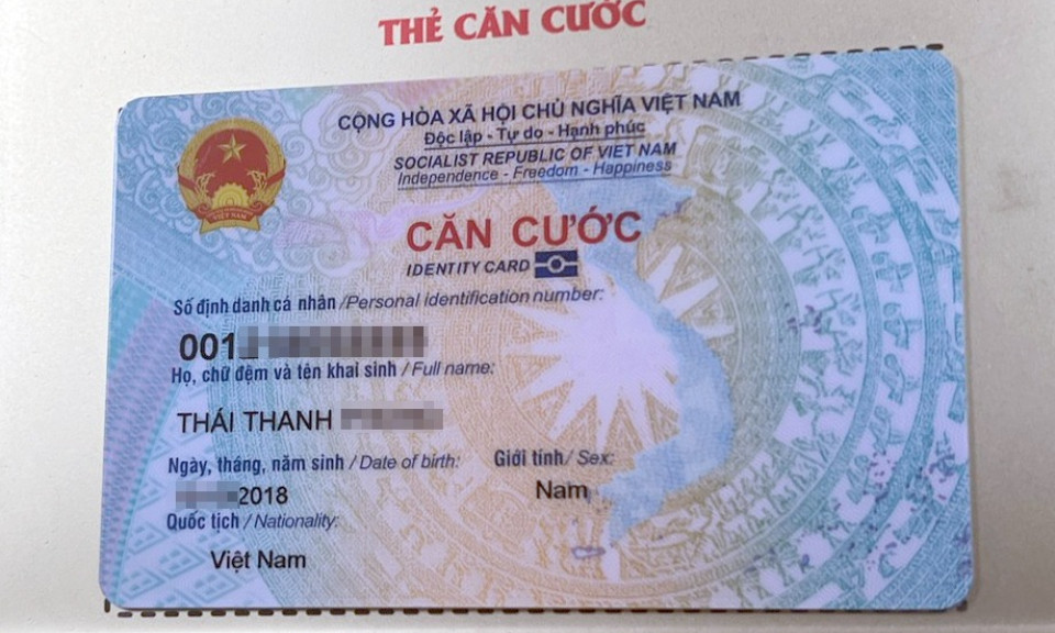 Gần 10 triệu trẻ em, công dân dưới 16 tuổi đã có thẻ căn cước