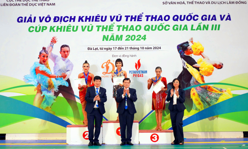 Quảng Ninh giành 8 HCV Giải VĐ Khiêu vũ thể thao quốc gia 2024